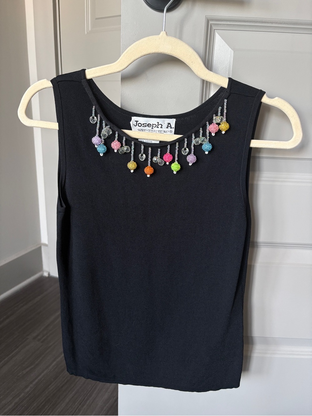 Vintage Multicolor Bead Trim tank